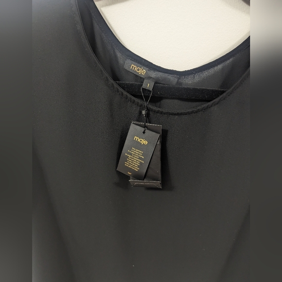 Maje black blouse - Picture 3 of 4